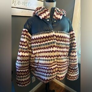 Rag and Bone Joelle Sherpa Printed Puffer Jacket